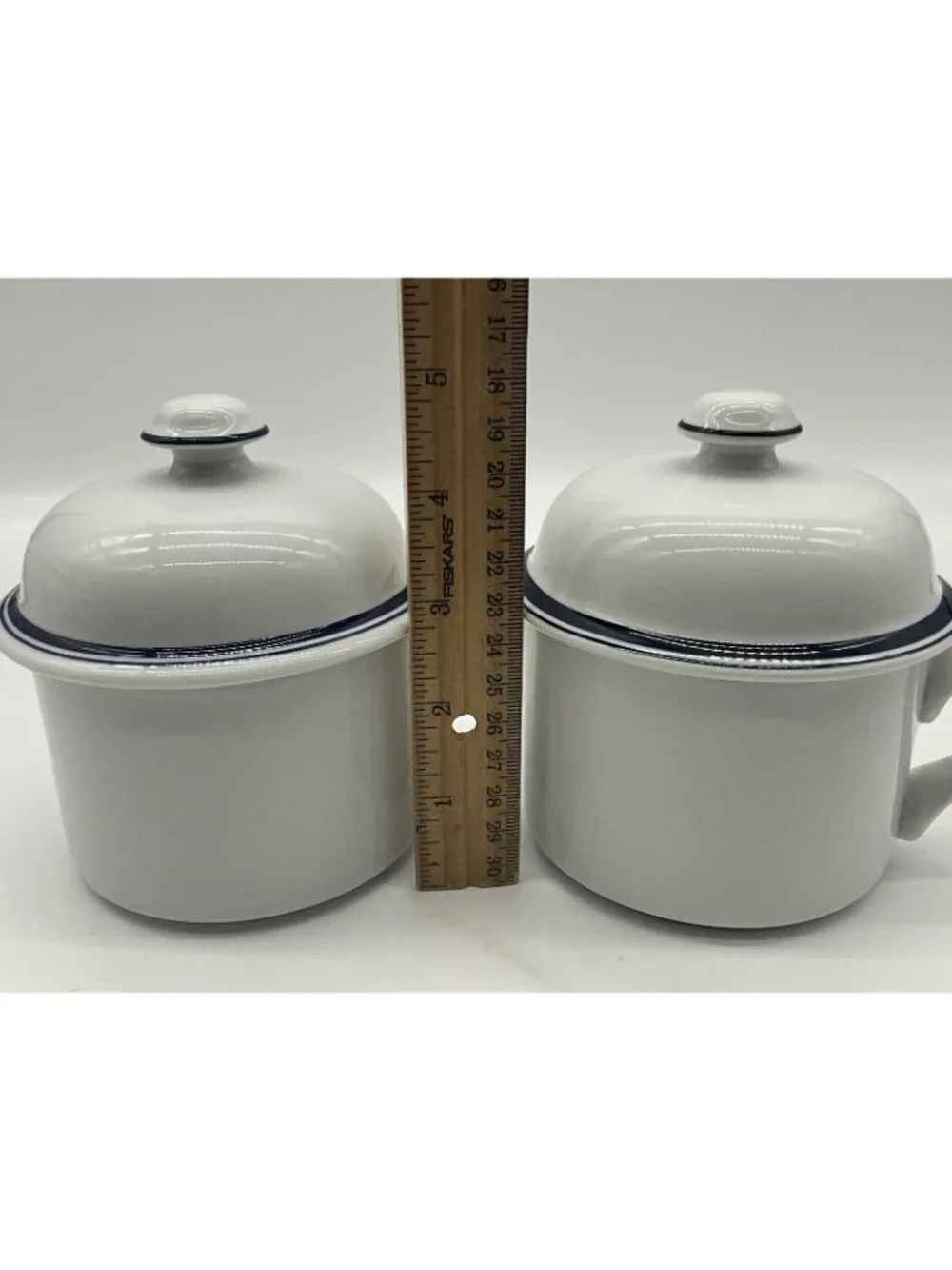 Dansk Bistro VTG Christianshaven White Creamer and Sugar Bowl Set Made  Portugal